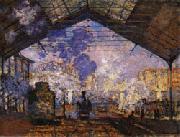 Claude Monet Gare Saint-Lazare oil painting artist